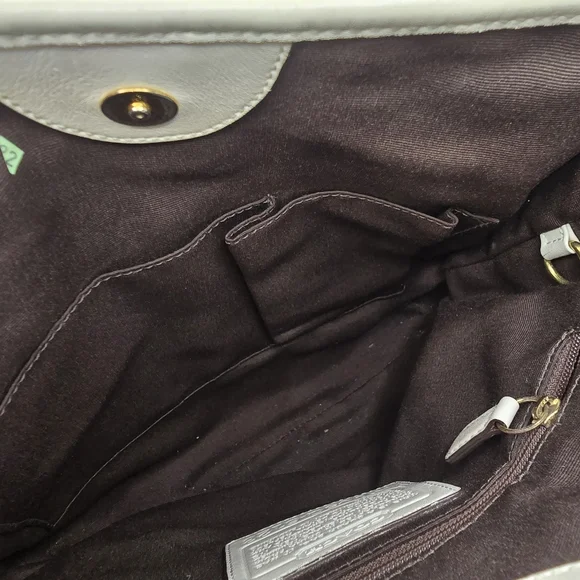 Rare Coach Poppy Floral Signature Jacquard Leather Shoulder Bag Limited Edition - Picture 8 of 10